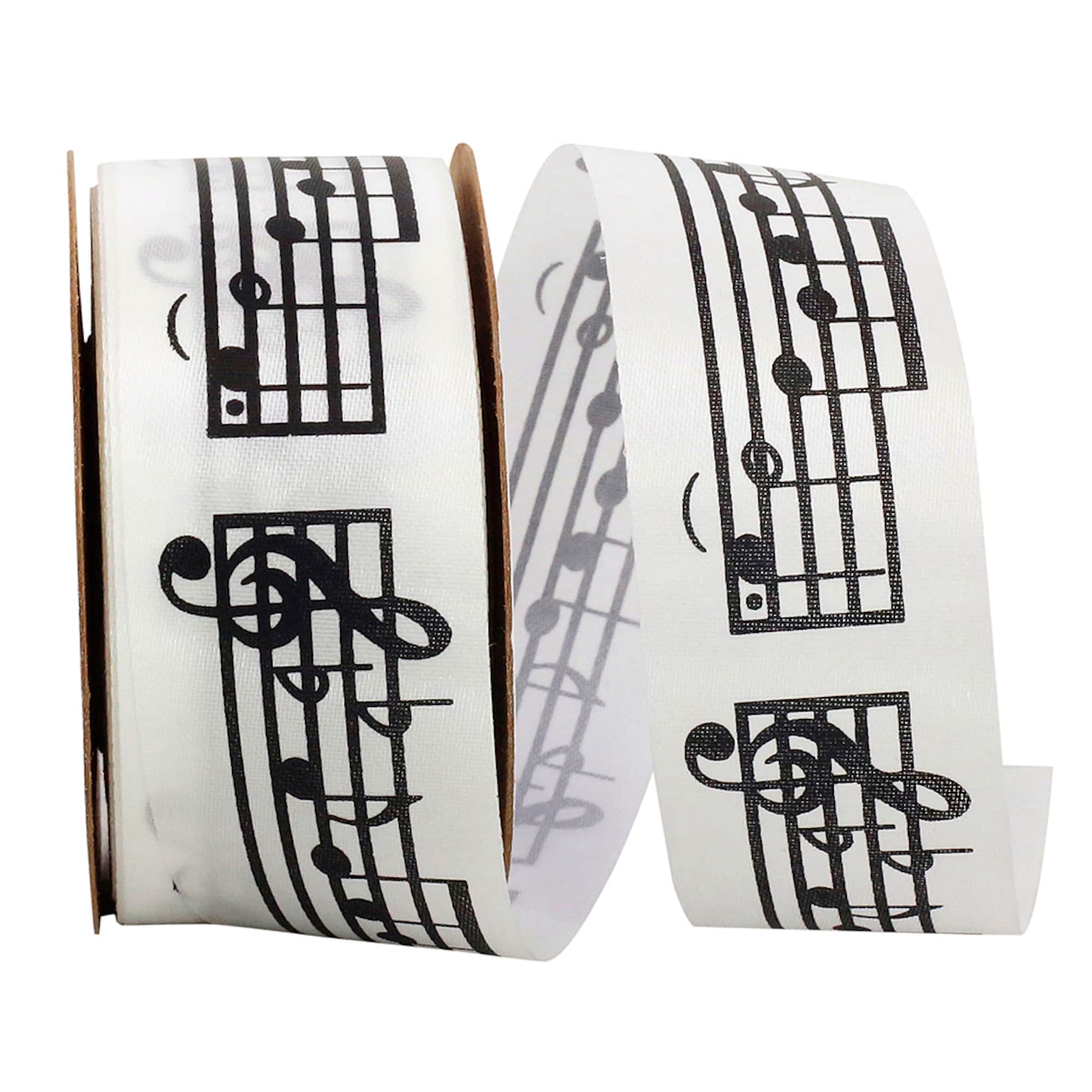 JAM Paper 1.5'' x 25yd. Satin Sheet Music Ribbon